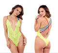 Lace Teddy with Rainbow Straps