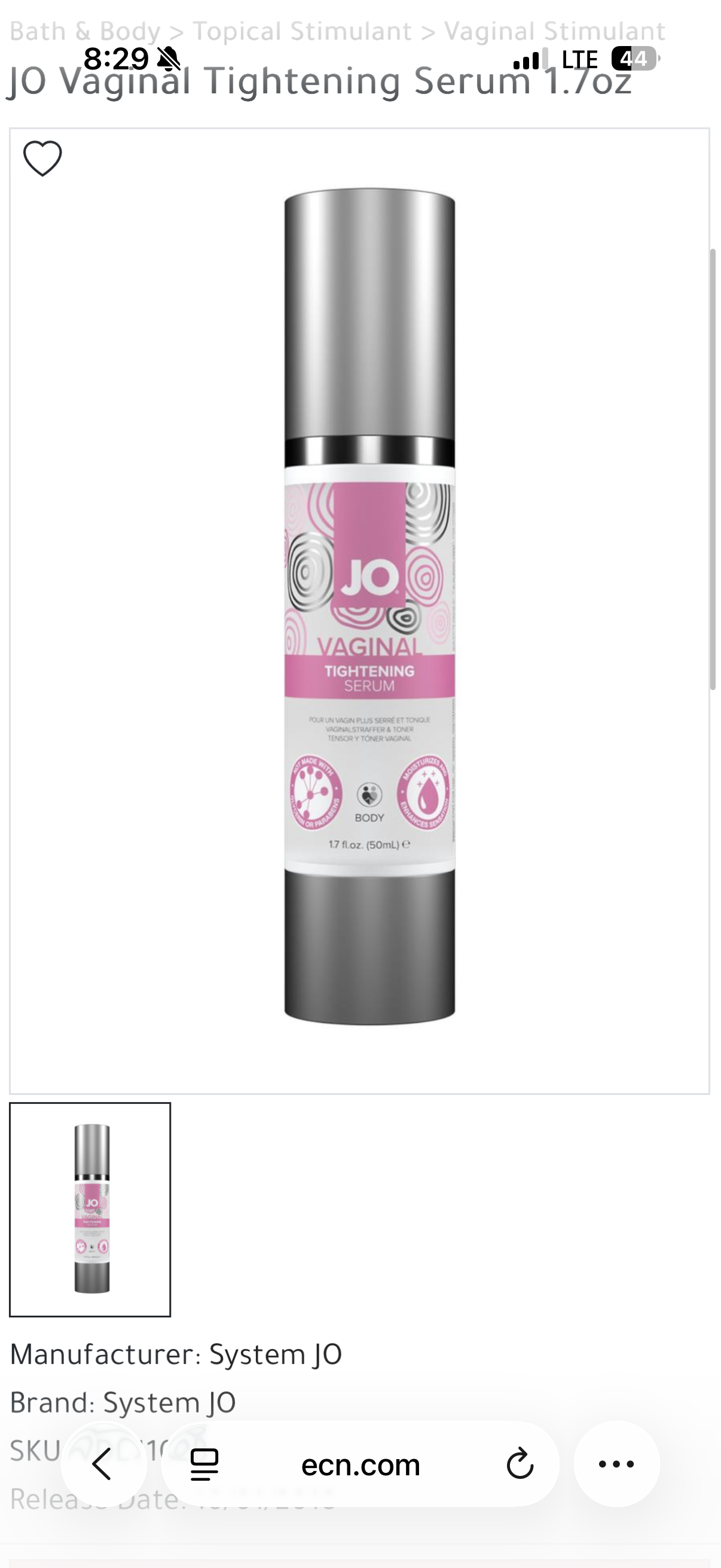 Tightening cream