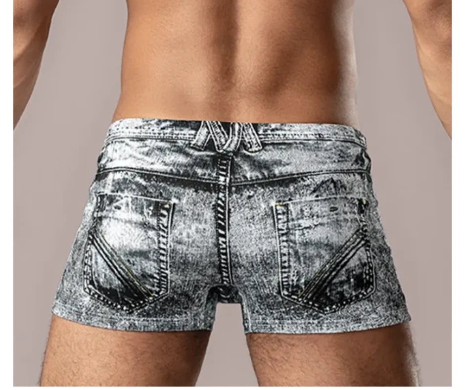 Male Power: Dirty Denim Short