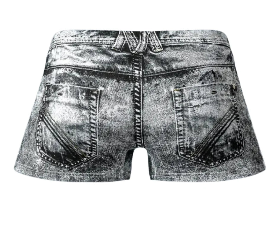 Male Power: Dirty Denim Short