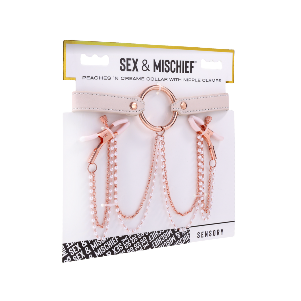 Peaches 'n CreaMe Collar with Nipple Clamps