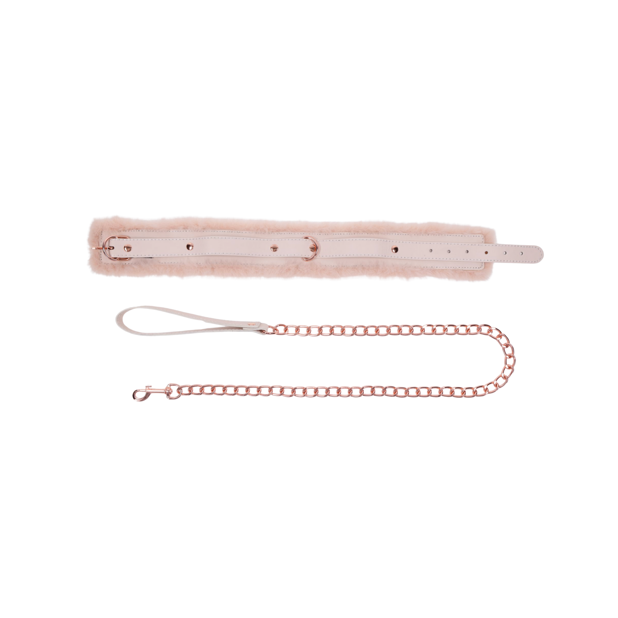 Peaches 'n CreaMe Fur Collar & Leash