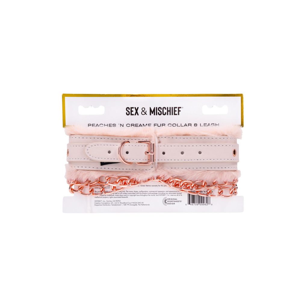 Peaches 'n CreaMe Fur Collar & Leash